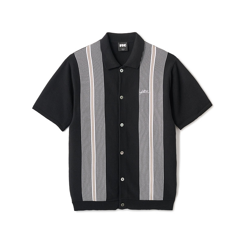 FTC(エフティーシー)/ STRIPE KNIT SHIRT -3.COLOR-(BLACK)