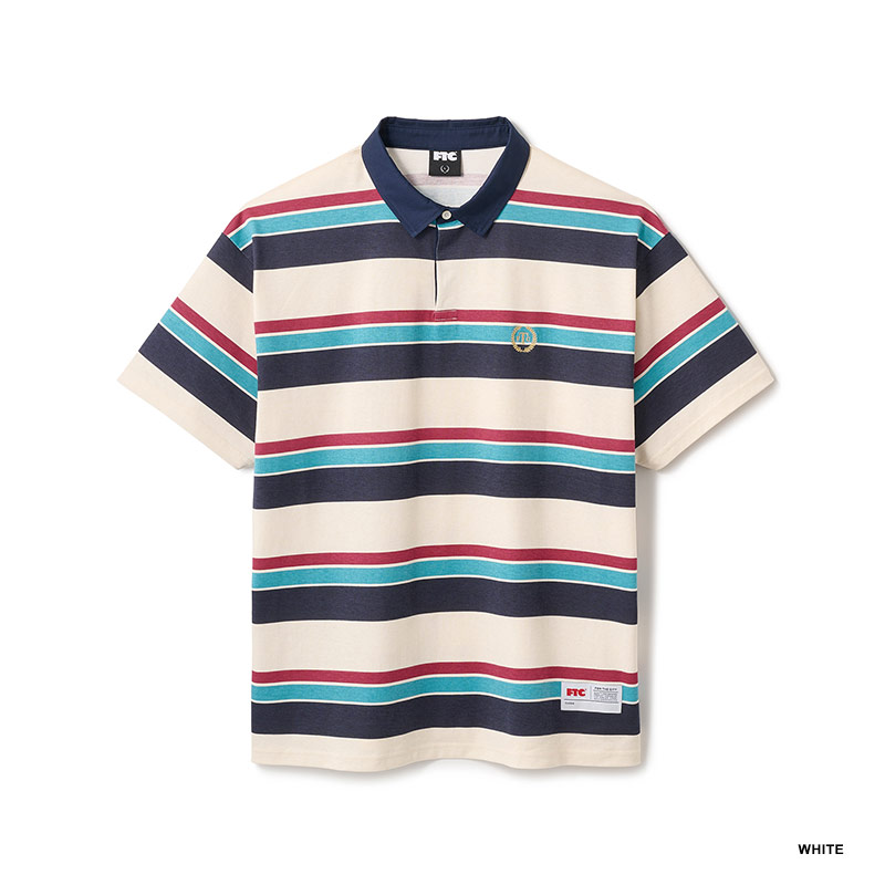 FTC(エフティーシー)/ PRINTED STRIPE RUGBY SHIRT -3.COLOR-