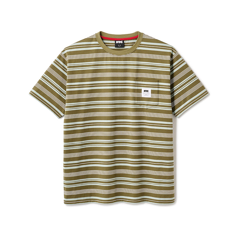 FTC(エフティーシー)/ POCKET STRIPE TEE -3.COLOR-(OLIVE)