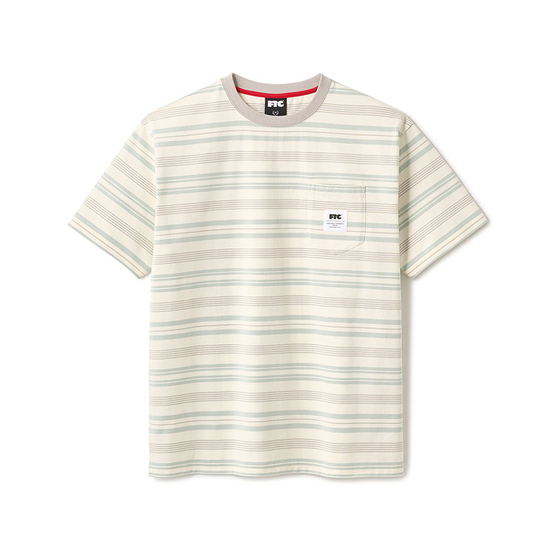 FTC(エフティーシー)/ POCKET STRIPE TEE -3.COLOR-(TAN)