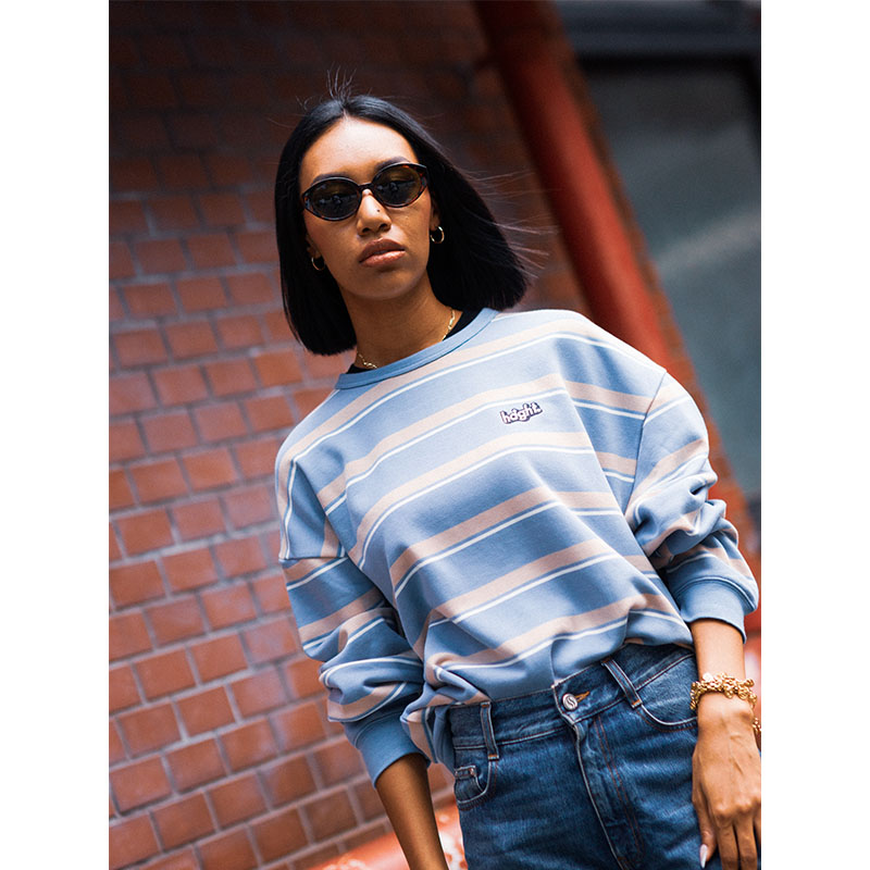 HAIGHT(ヘイト)/ BORDER SWEAT -2COLOR-