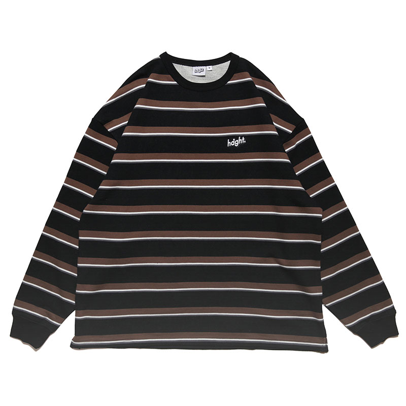 HAIGHT(ヘイト)/ BORDER SWEAT -2COLOR-(BLACK)