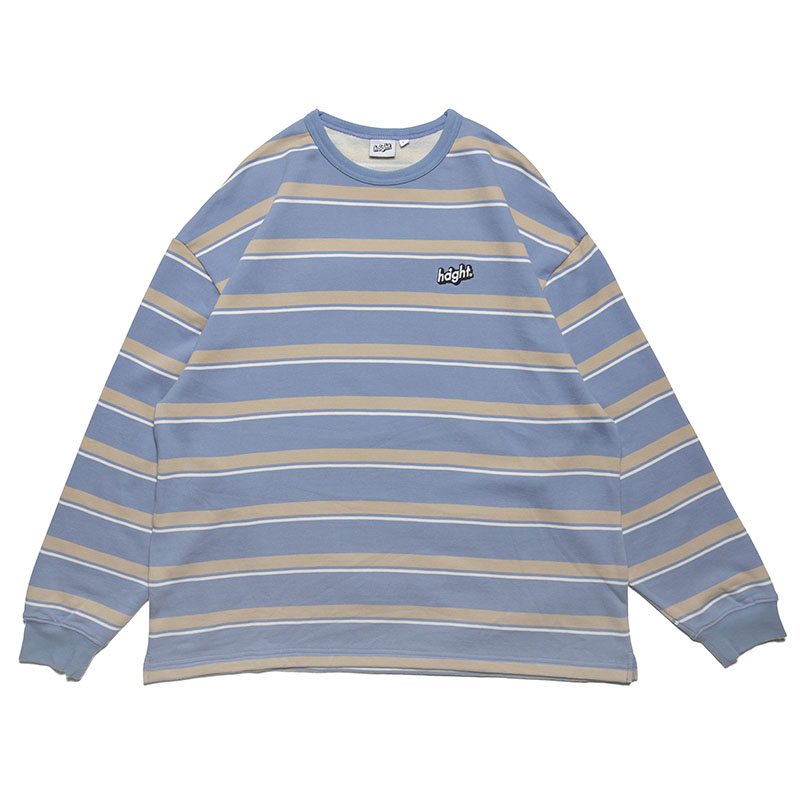 HAIGHT(ヘイト)/ BORDER SWEAT -2COLOR-(LIGHT BLUE)