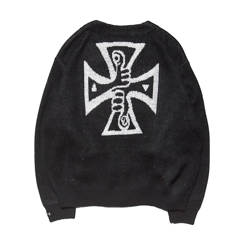 HAIGHT(ヘイト)/ GOOD BAD CROSS CARDIGAN  -BLACK-