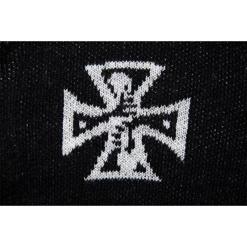HAIGHT(ヘイト)/ GOOD BAD CROSS CARDIGAN  -BLACK-