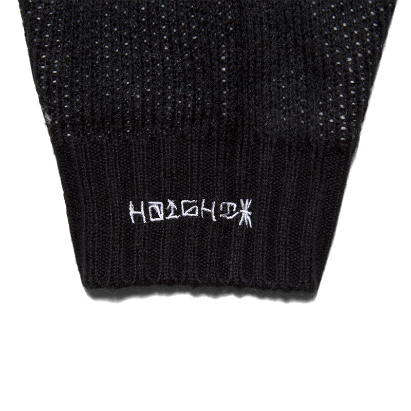 HAIGHT(ヘイト)/ GOOD BAD CROSS CARDIGAN  -BLACK-