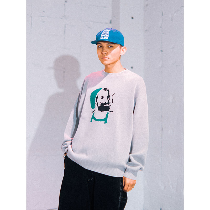 HAIGHT(ヘイト)/ ZZ UNCLE SWEATER -GRAY-