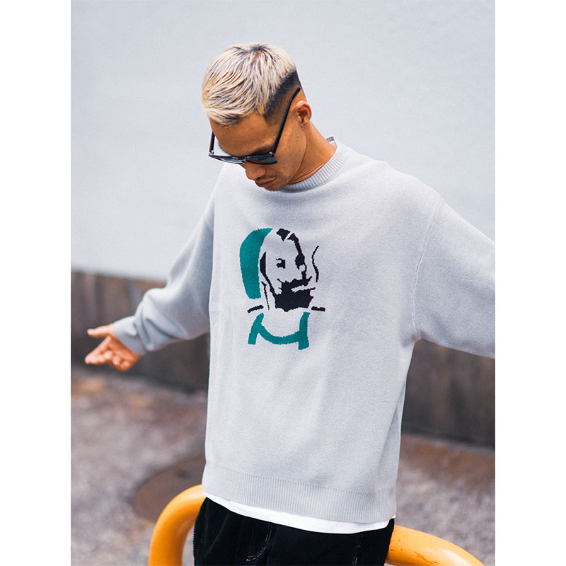 HAIGHT(ヘイト)/ ZZ UNCLE SWEATER -GRAY-
