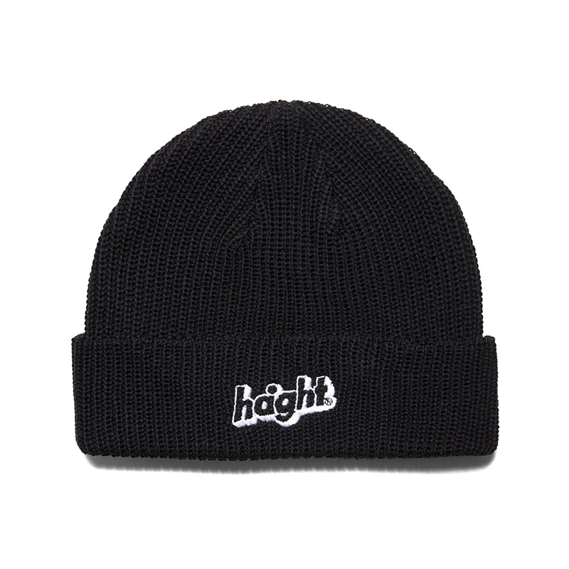 HAIGHT(ヘイト)/ CORE LOGO KNIT CAP -2COLOR-(BLACK)