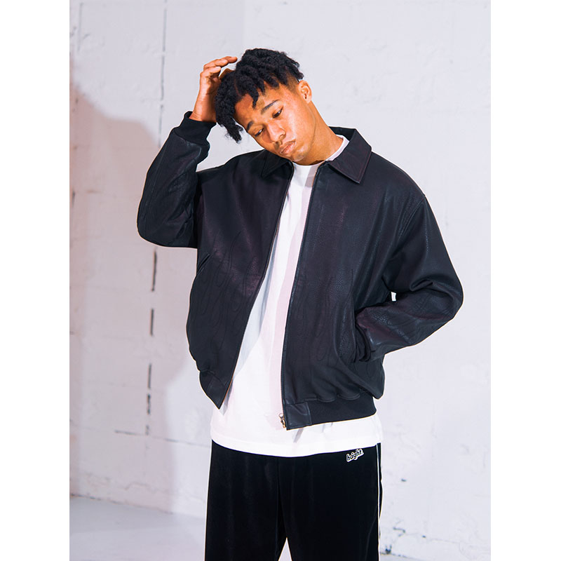 HAIGHT(ヘイト)/ PU LEATHER JACKET -BLACK-