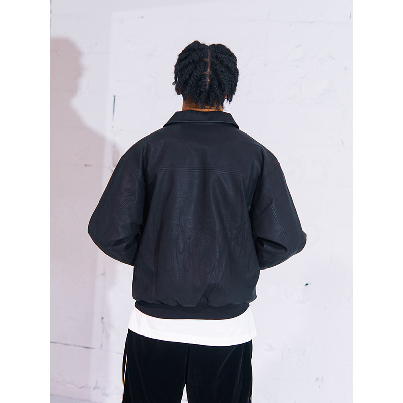 HAIGHT(ヘイト)/ PU LEATHER JACKET -BLACK-