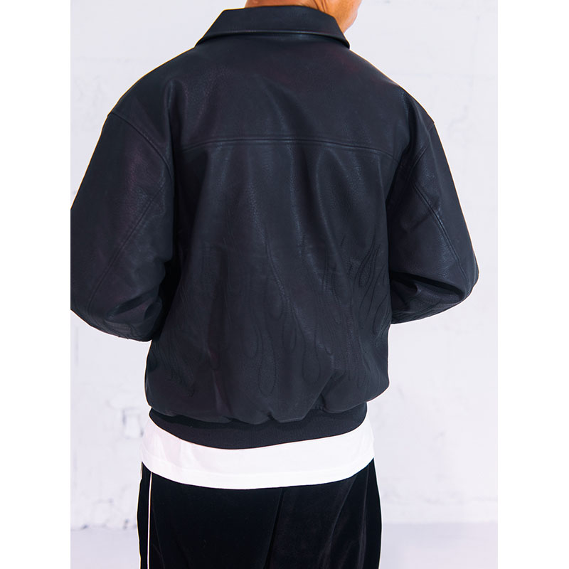 HAIGHT(ヘイト)/ PU LEATHER JACKET -BLACK-
