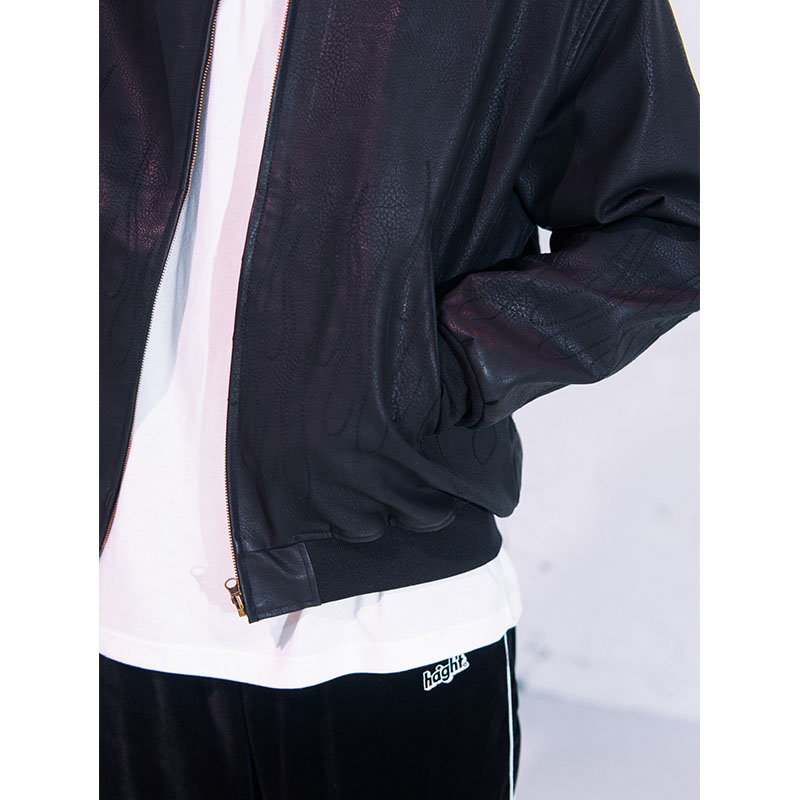 HAIGHT(ヘイト)/ PU LEATHER JACKET -BLACK-