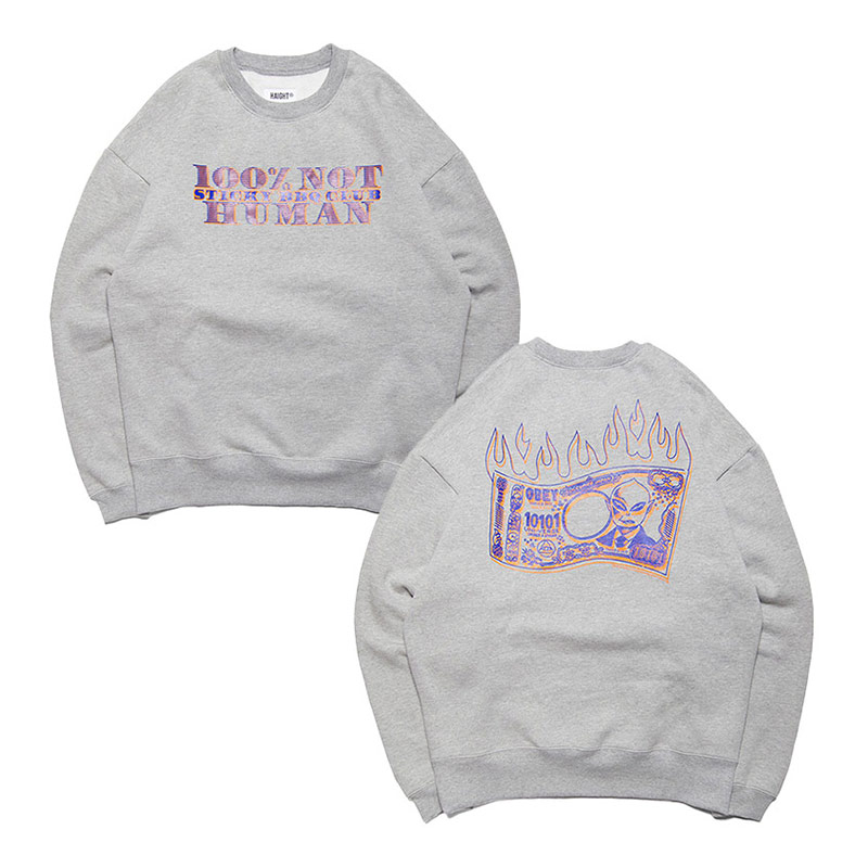 HAIGHT(ヘイト)/ HAIGHT /ALIEN BILL CREWNECK SWEAT -2COLOR-(GREY)