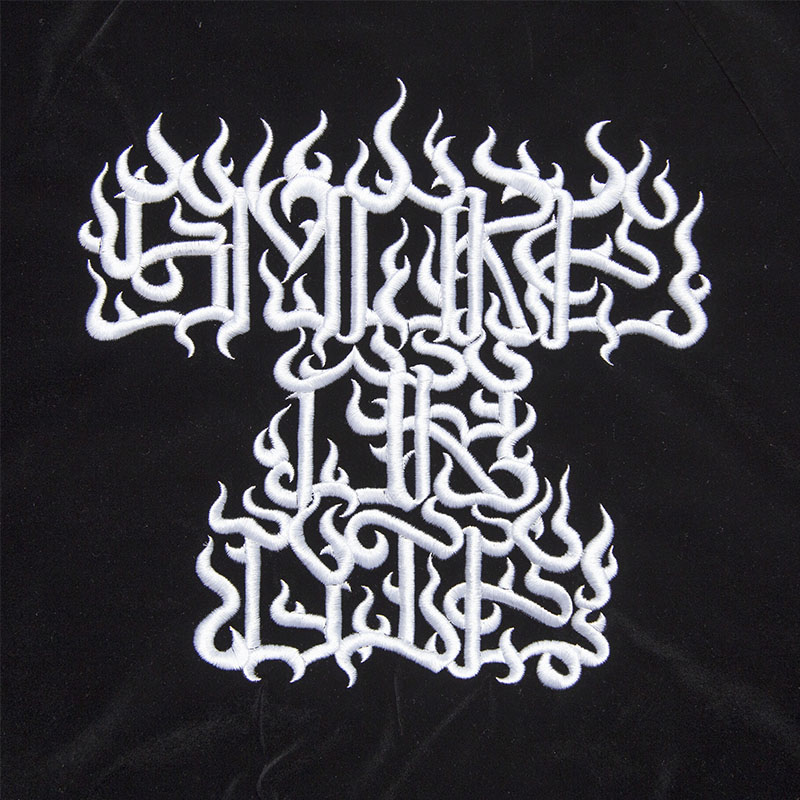 HAIGHT(ヘイト)/ [CASPER] FLAMES LOGO VELOUR JACKET -BLACK-