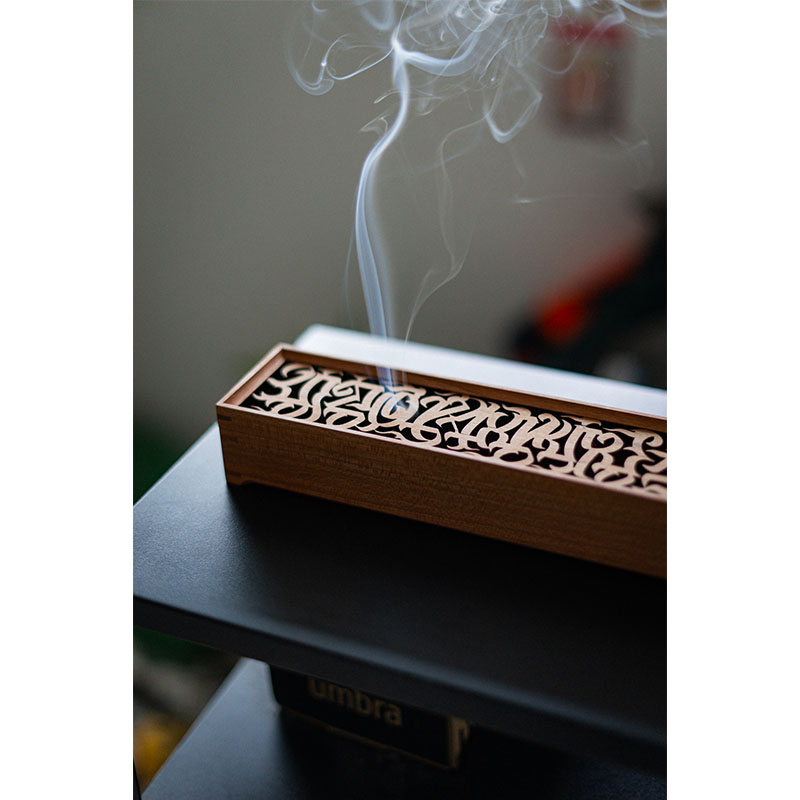 HAIGHT(ヘイト)/ [CASPER] FLAMES LOGO INCENSE HOLDER -NATURAL WOOD-