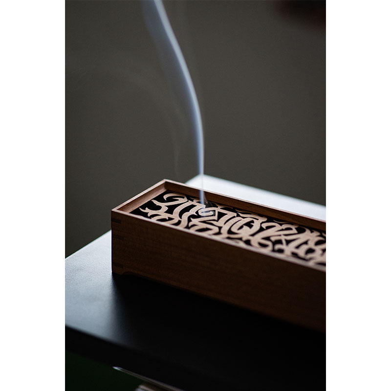 HAIGHT(ヘイト)/ [CASPER] FLAMES LOGO INCENSE HOLDER -NATURAL WOOD-