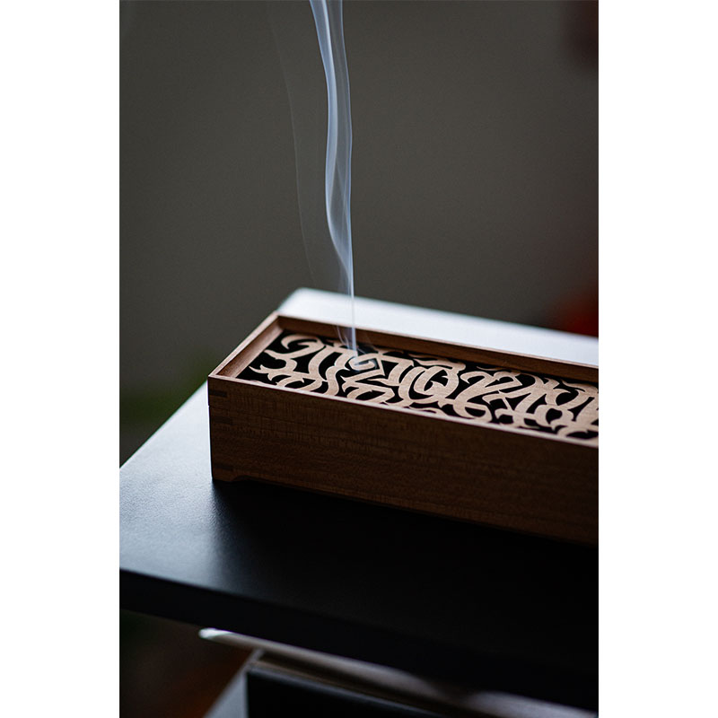 HAIGHT(ヘイト)/ [CASPER] FLAMES LOGO INCENSE HOLDER -NATURAL WOOD-