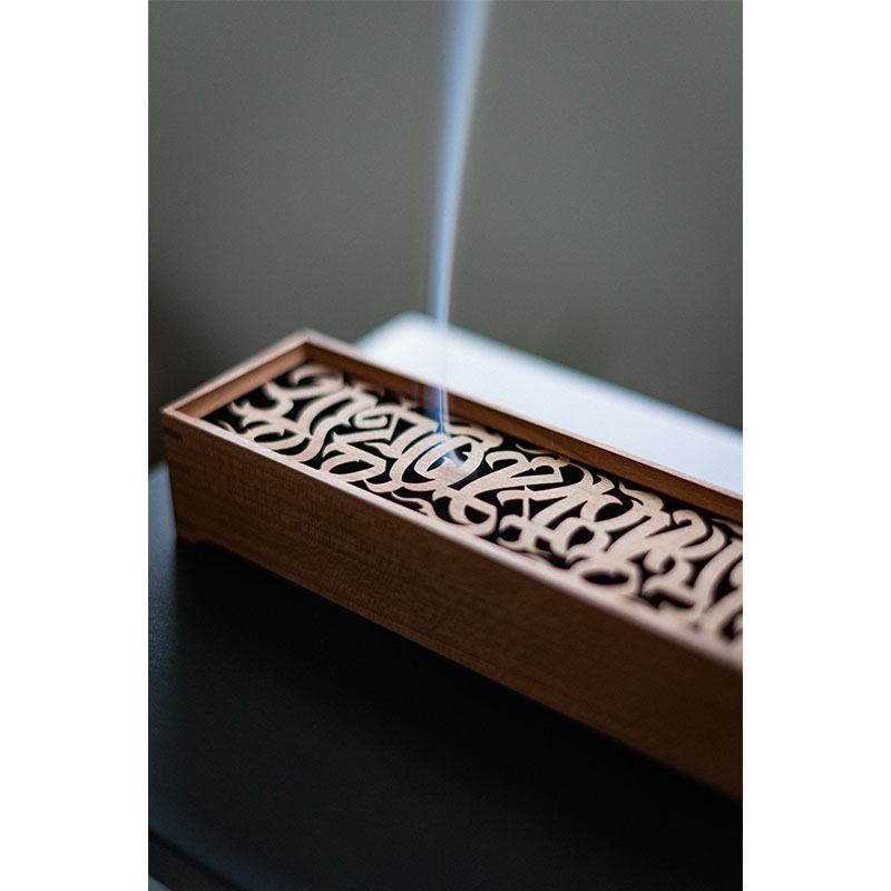 HAIGHT(ヘイト)/ [CASPER] FLAMES LOGO INCENSE HOLDER -NATURAL WOOD-