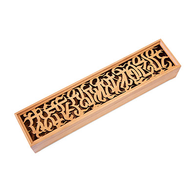 HAIGHT(ヘイト)/ [CASPER] FLAMES LOGO INCENSE HOLDER -NATURAL WOOD-
