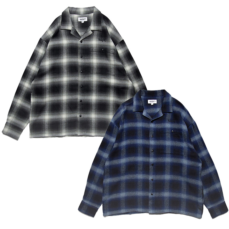 HAIGHT(ヘイト)/ OMBRE CHECK FLANNEL SHIRT -2COLOR-