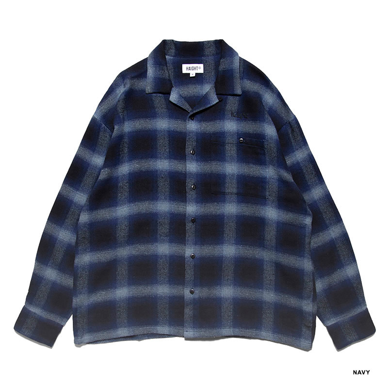 HAIGHT(ヘイト)/ OMBRE CHECK FLANNEL SHIRT -2COLOR-