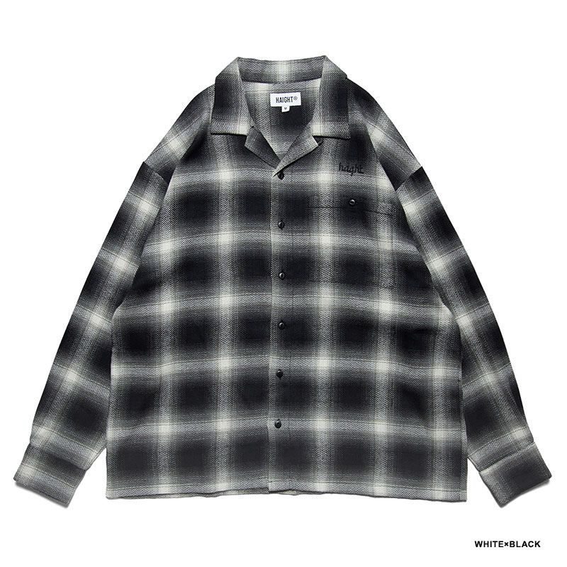 HAIGHT(ヘイト)/ OMBRE CHECK FLANNEL SHIRT -2COLOR-