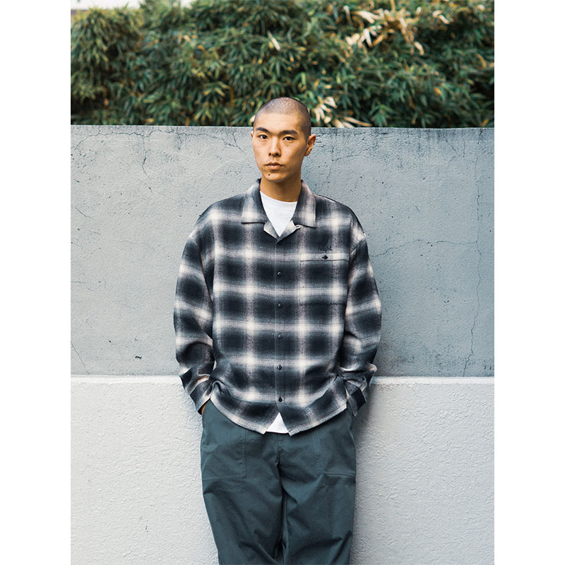 HAIGHT(ヘイト)/ OMBRE CHECK FLANNEL SHIRT -2COLOR-