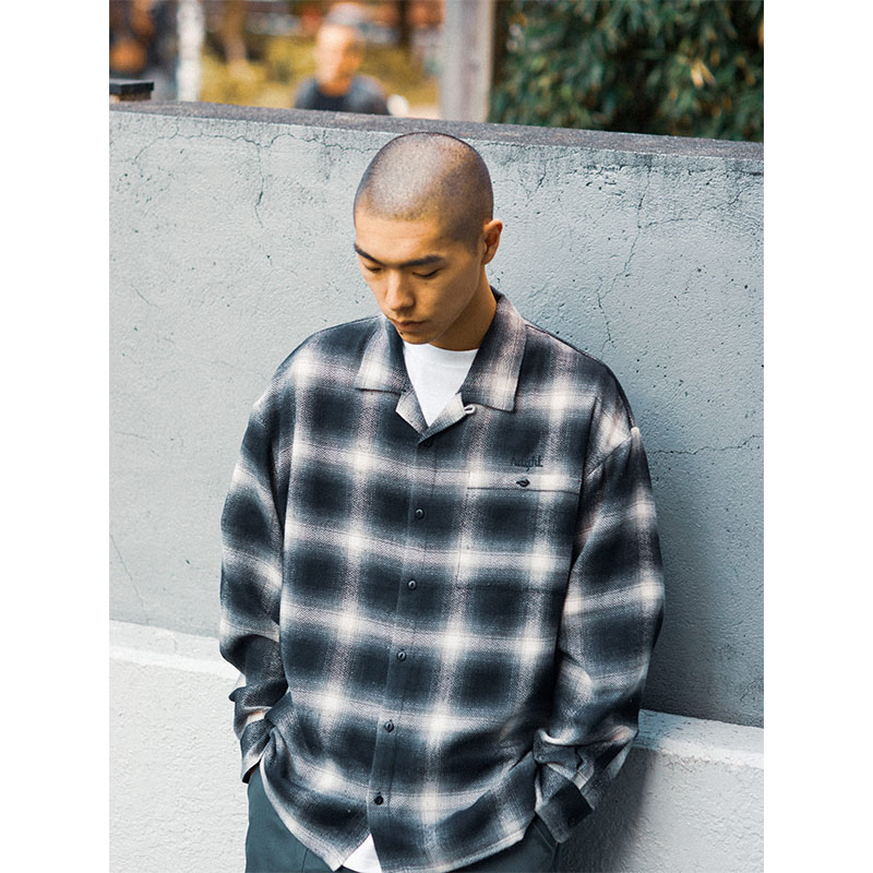 HAIGHT(ヘイト)/ OMBRE CHECK FLANNEL SHIRT -2COLOR-