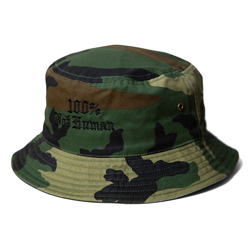 HAIGHT(ヘイト)/ 100% NOT HUMAN BUCKET HAT -2COLOR-(WOODLAND CAMO)