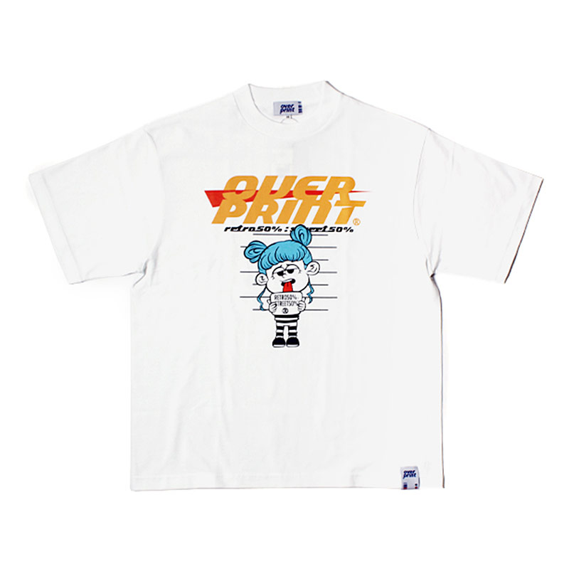 OVER PRINT(オーバープリント)/ PRIZON TEE -WHITE-