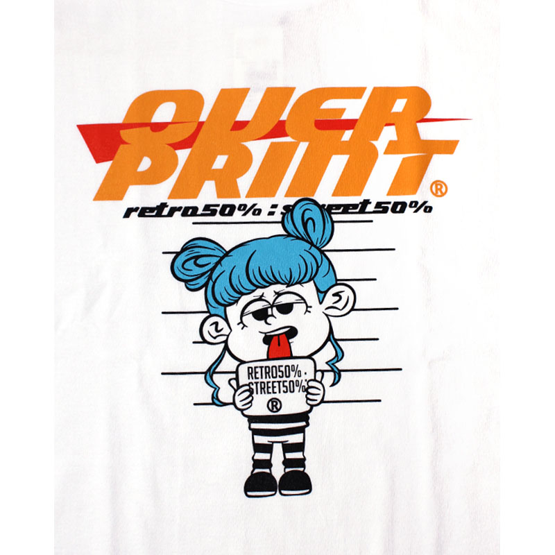 OVER PRINT(オーバープリント)/ PRIZON TEE -WHITE-