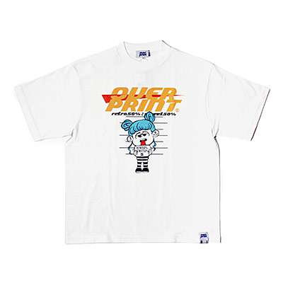 OVER PRINT(オーバープリント)/ PRIZON TEE -WHITE-