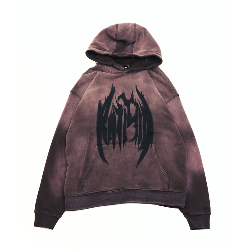 ANTIMID(アンチミッド)/ PIGMENT LOGO HOODIE -2.COLOR-(PURPLE)
