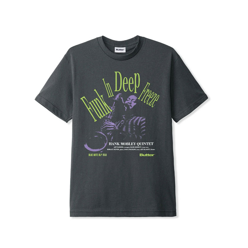 Butter Goods(バターグッズ)/ FUNK TEE -CHARCOAL-