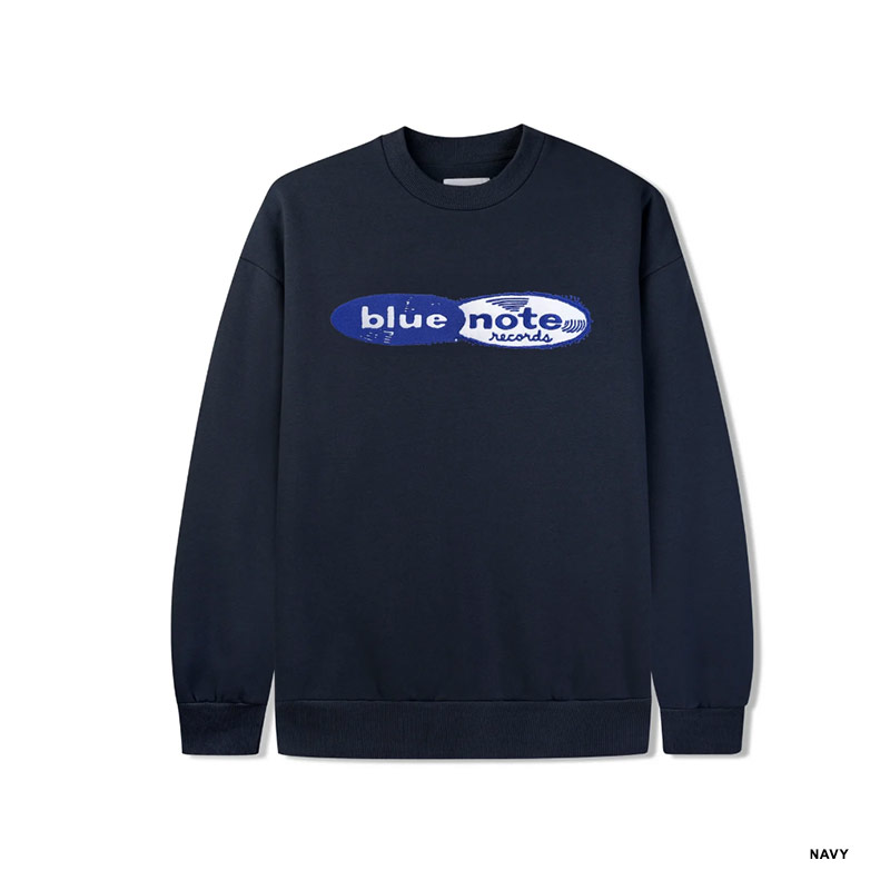 Butter Goods(バターグッズ)/ RECORDS LOGO FELT APPLIQUE CREWNECK -2.COLOR-