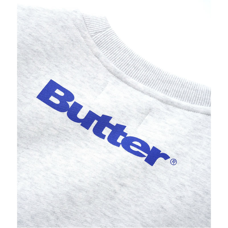 Butter Goods(バターグッズ)/ RECORDS LOGO FELT APPLIQUE CREWNECK -2.COLOR-