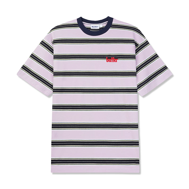 Butter Goods(バターグッズ)/ STRIPE TEE -3.COLOR-(BLACK)