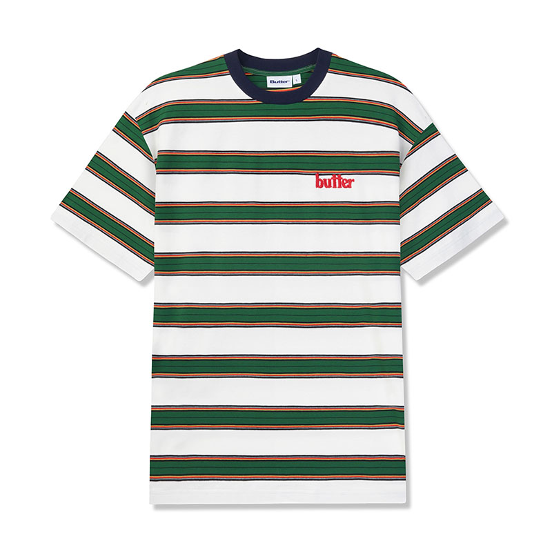 Butter Goods(バターグッズ)/ STRIPE TEE -3.COLOR-(GREEN)