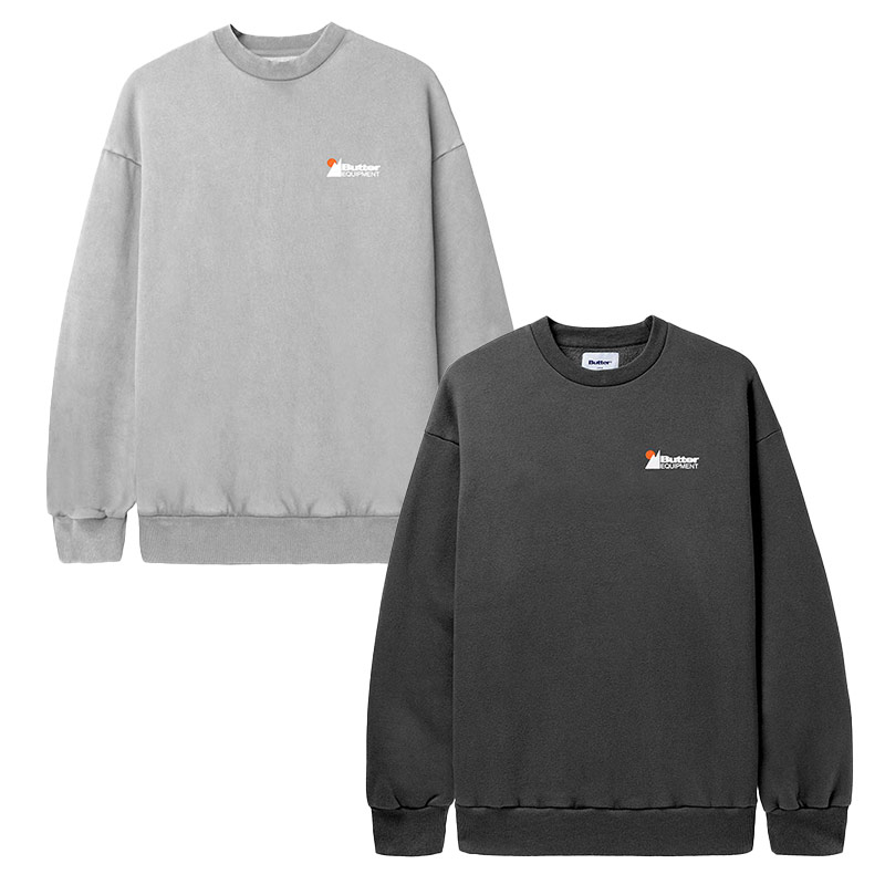 Butter Goods(バターグッズ)/ DISTRESSED PIGMENT DYE CREWNECK -2.COLOR-