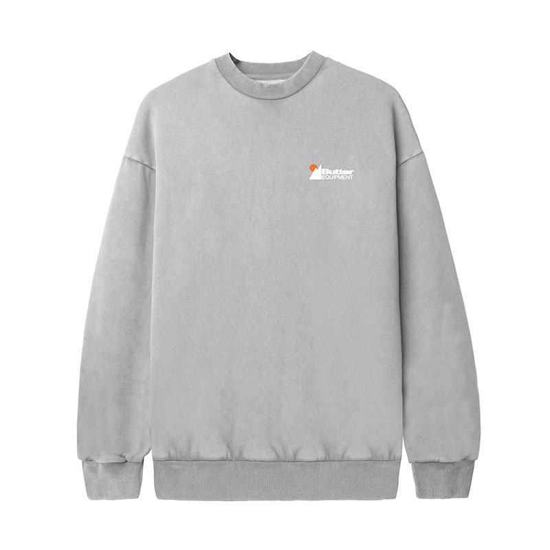 Butter Goods(バターグッズ)/ DISTRESSED PIGMENT DYE CREWNECK -2.COLOR-(GREY)