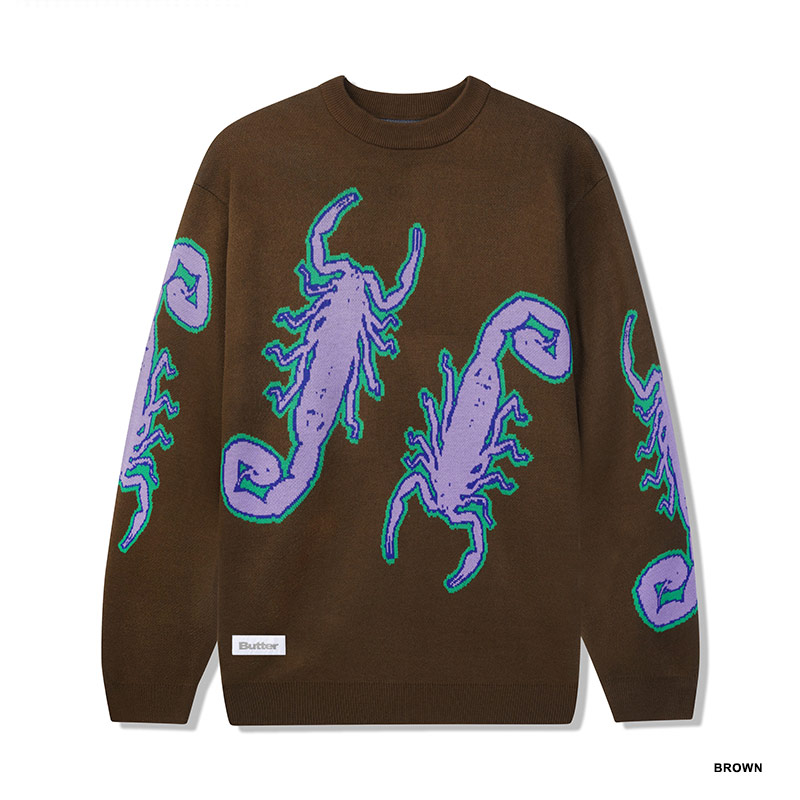 Butter Goods(バターグッズ)/ SCORPION KNITTED SWEATER -2.COLOR-