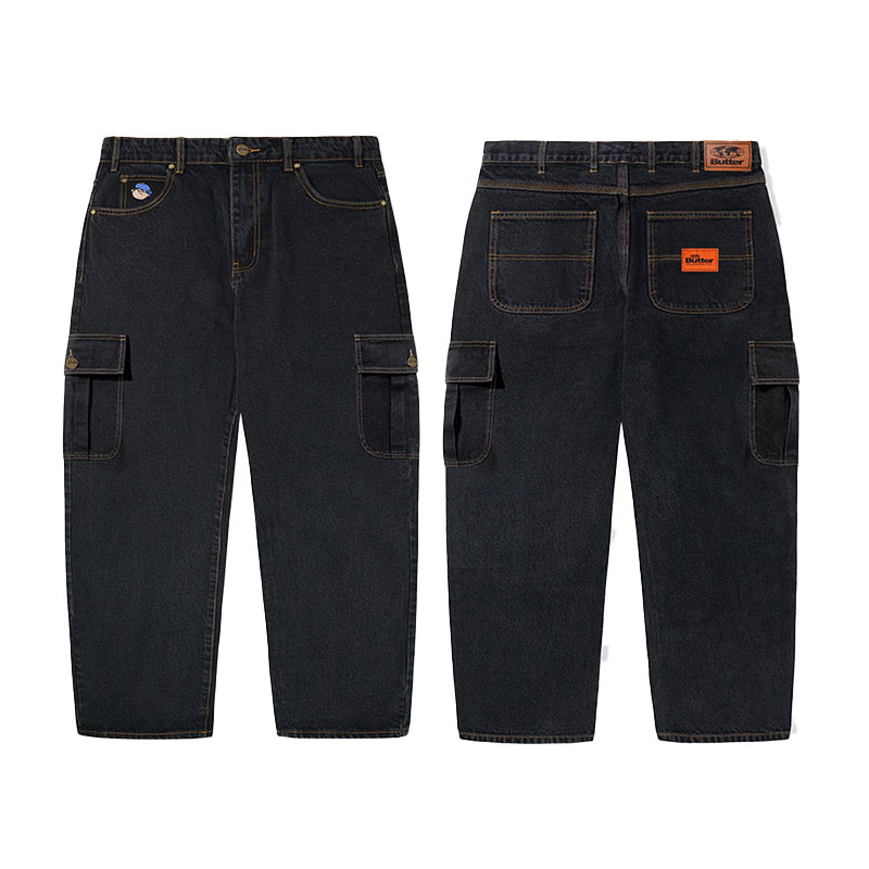 Butter 賑々しい goods ブラックデニム 32