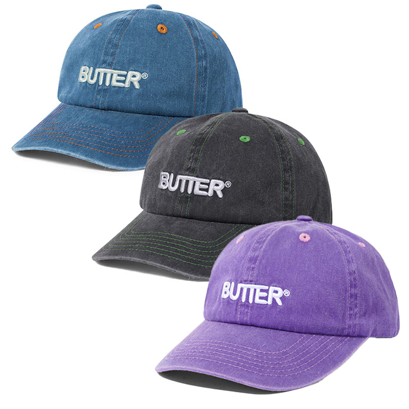 Butter Goods(バターグッズ)/ ROUNDED LOGO 6 PANEL CAP -3.COLOR-