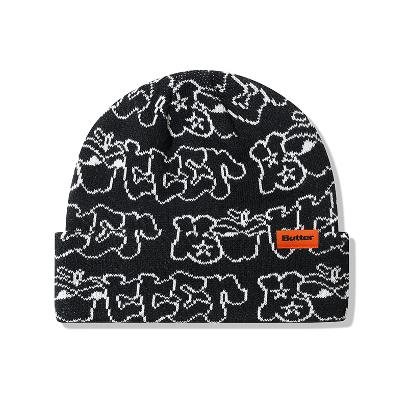 Butter Goods(バターグッズ)/ BIG APPLE CUFF BEANIE -2.COLOR-(BLACK)