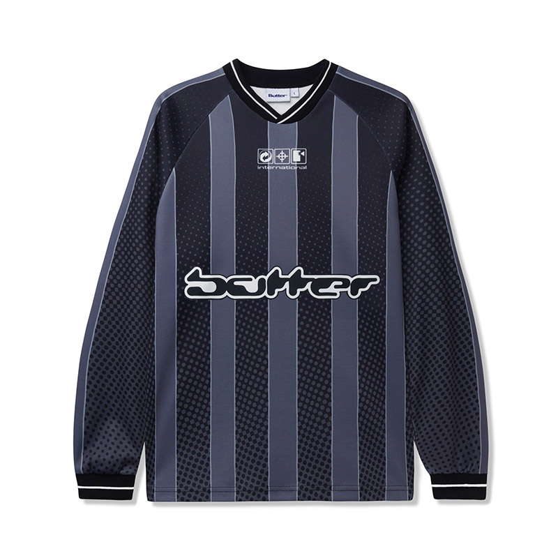 Butter Goods(バターグッズ)/ CORROSIVE LS JERSEY -3.COLOR-(BLACK)