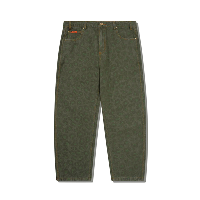 Butter Goods(バターグッズ)/ LEOPARD DENIM JEANS -2.COLOR-(ARMY)