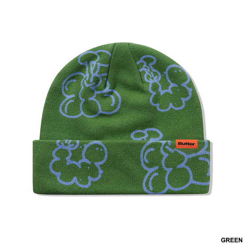 バターグッズ キャップ BUTTER GOODS TILES BEANIE ニットキャップ ビーニー ニット帽 CAP ワッチキャップ 帽子 スケート