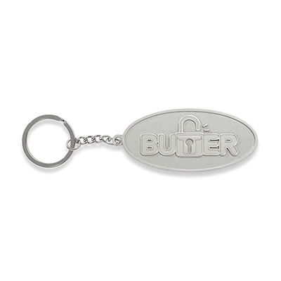 Butter Goods(バターグッズ)/ LOCK METAL KEYCHAIN -SILVER-
