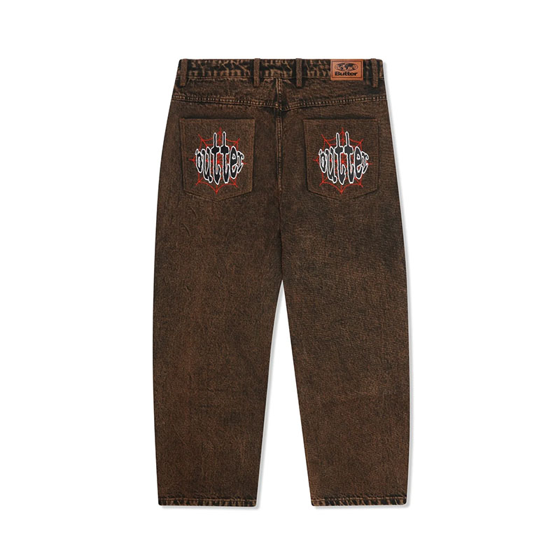 Butter Goods(バターグッズ)/ Spider Denim Jeans -3.COLOR-(ACID BROWN)
